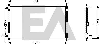 EACLIMA 30C26002 - Конденсатор кондиционера abcparts.ee
