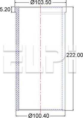 ELPI LP180 3014 - Гильза цилиндра abcparts.ee