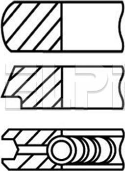 ELPI LP182 2604 STD - Комплект поршневых колец abcparts.ee