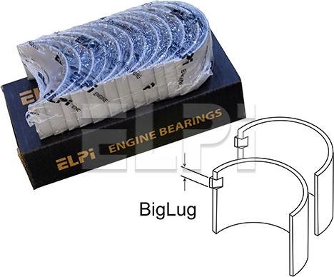 ELPI LP121 3225 STD - Комплект шатунных вкладышей abcparts.ee