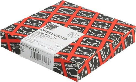 ENGITECH ENT041025 STD - Комплект поршневых колец abcparts.ee