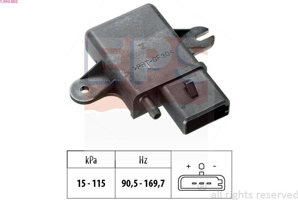 EPS 1.993.002 - Датчик давления воздуха, высотный корректор abcparts.ee