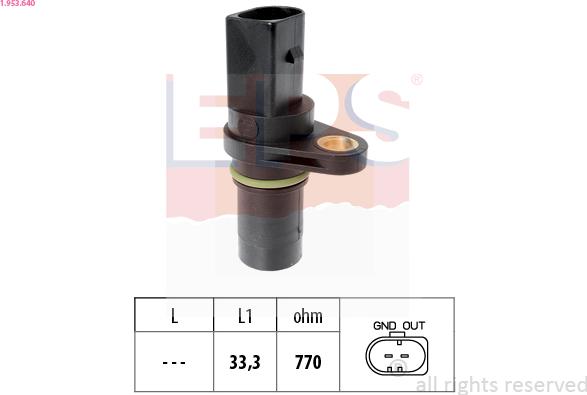 EPS 1.953.640 - Датчик положения Коленвала, RPM abcparts.ee