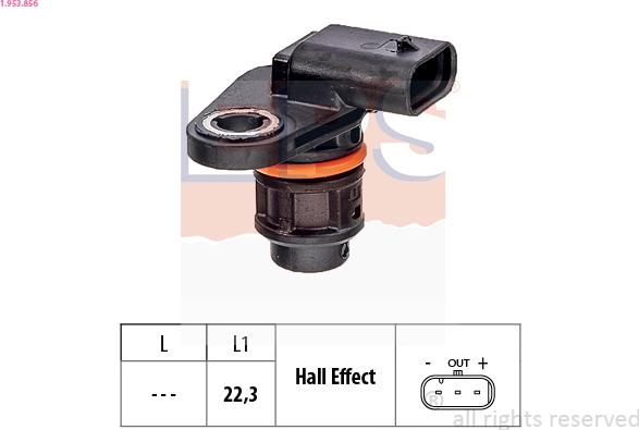 EPS 1.953.856 - Датчик положения Распредвала abcparts.ee