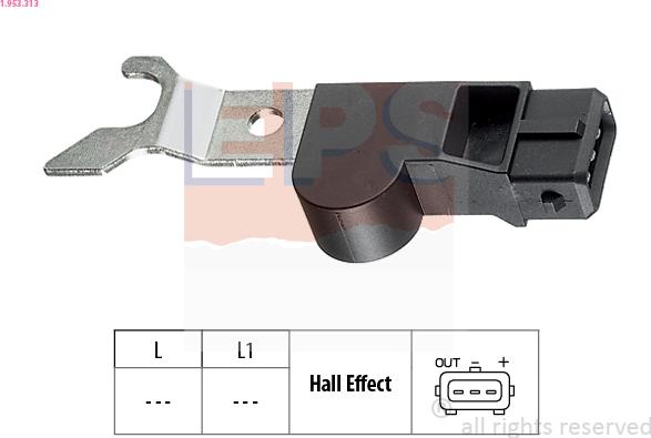 EPS 1.953.313 - Датчик положения Распредвала abcparts.ee