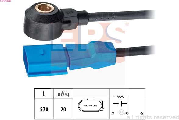 EPS 1.957.048 - Датчик детонации abcparts.ee