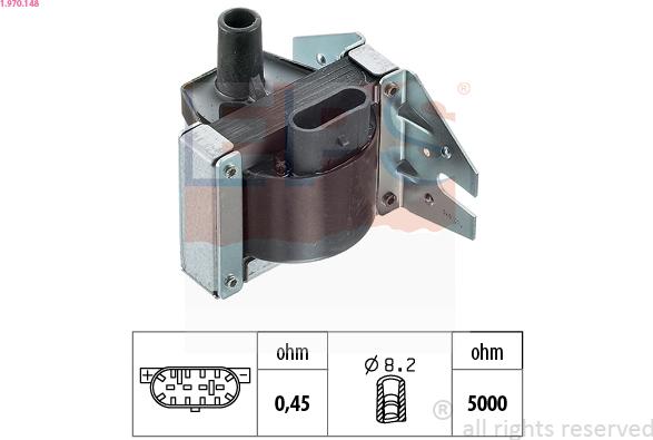 EPS 1.970.148 - Катушка зажигания abcparts.ee