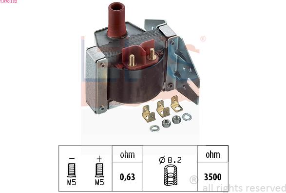 EPS 1.970.132 - Катушка зажигания abcparts.ee