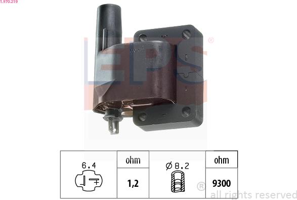 EPS 1.970.219 - Катушка зажигания abcparts.ee