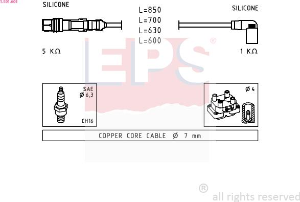 EPS 1.501.601 - Süütesüsteemikomplekt abcparts.ee