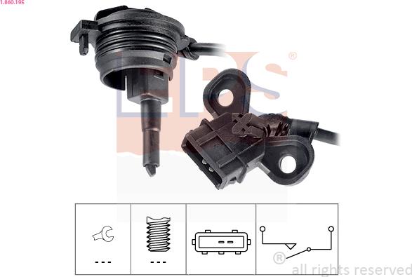 EPS 1.860.195 - Датчик включения фары заднего хода abcparts.ee