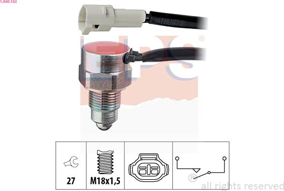 EPS 1.860.162 - Датчик включения фары заднего хода abcparts.ee