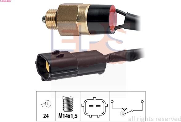 EPS 1.860.346 - Датчик включения фары заднего хода abcparts.ee