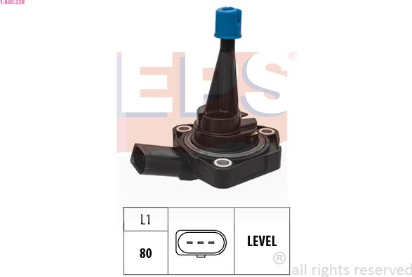 EPS 1.800.229 - Датчик, уровень моторного масла abcparts.ee