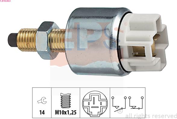 EPS 1.810.053 - Выключатель стоп сигнала / сцепления abcparts.ee