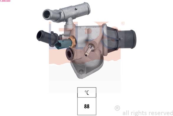 EPS 1.880.660 - Термостат охлаждающей жидкости / корпус abcparts.ee
