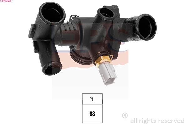 EPS 1.879.949 - Термостат охлаждающей жидкости / корпус abcparts.ee