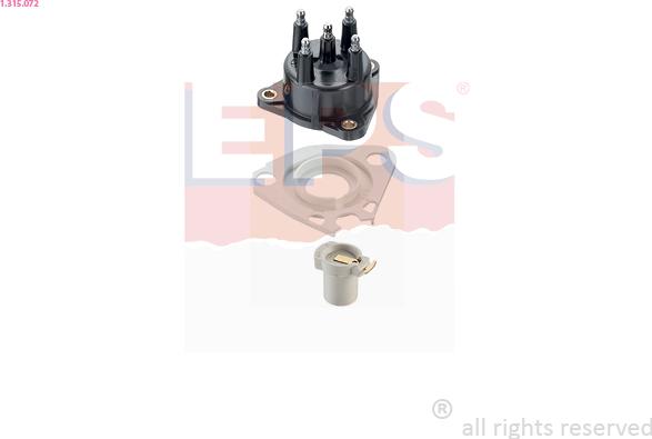 EPS 1.315.072 - Крышка распределителя зажигания abcparts.ee