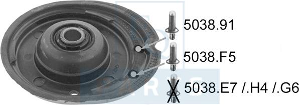 Equal Quality GOM412484 - Опора стойки амортизатора, подушка abcparts.ee