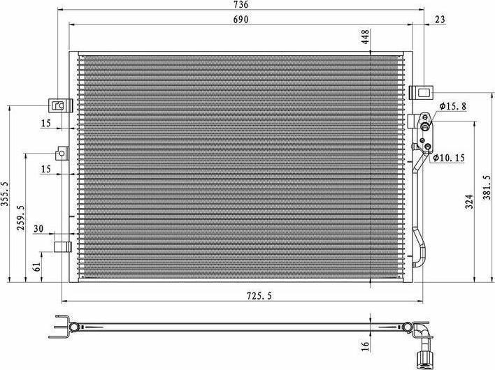 ERA 667427 - Конденсатор кондиционера abcparts.ee