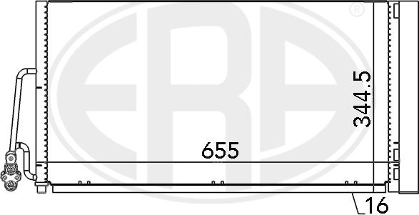 ERA 667090 - Конденсатор кондиционера abcparts.ee