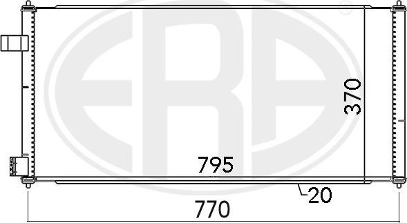 ERA 667091 - Конденсатор кондиционера abcparts.ee