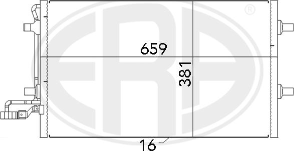 ERA 667040 - Конденсатор кондиционера abcparts.ee