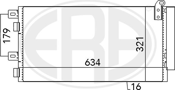 ERA 667051 - Конденсатор кондиционера abcparts.ee