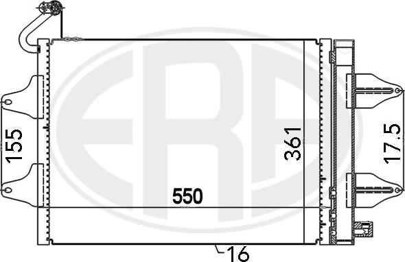 ERA 667017 - Конденсатор кондиционера abcparts.ee