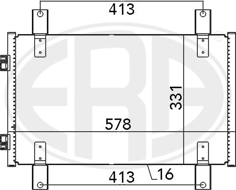 ERA 667084 - Конденсатор кондиционера abcparts.ee