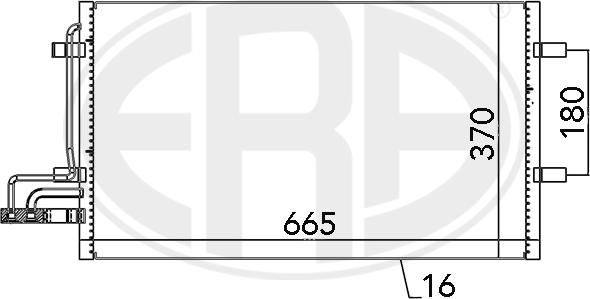ERA 667029 - Конденсатор кондиционера abcparts.ee