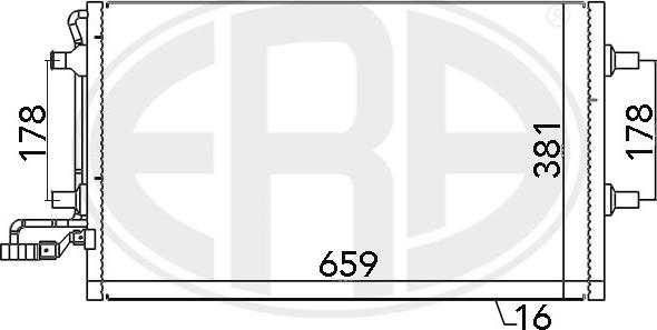 ERA 667027 - Конденсатор кондиционера abcparts.ee