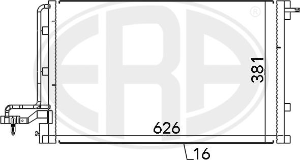 ERA 667146 - Конденсатор кондиционера abcparts.ee