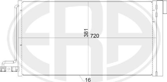 ERA 667152 - Конденсатор кондиционера abcparts.ee