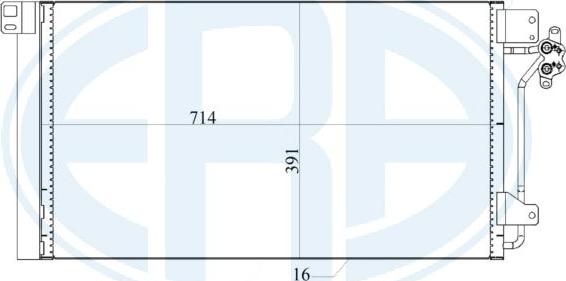 ERA 667180 - Конденсатор кондиционера abcparts.ee