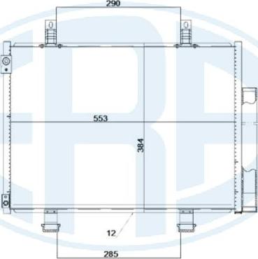 ERA 667254 - Конденсатор кондиционера abcparts.ee