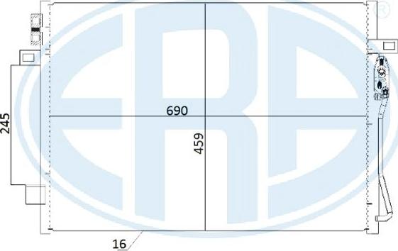 ERA 667260 - Конденсатор кондиционера abcparts.ee