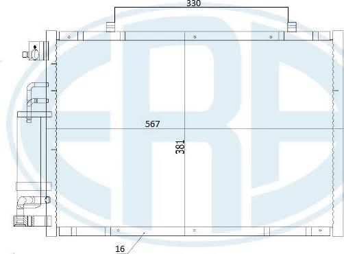 ERA 667284 - Конденсатор кондиционера abcparts.ee