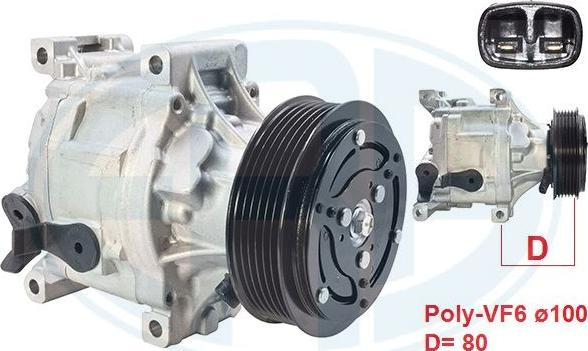 ERA 670098 - Компрессор кондиционера abcparts.ee