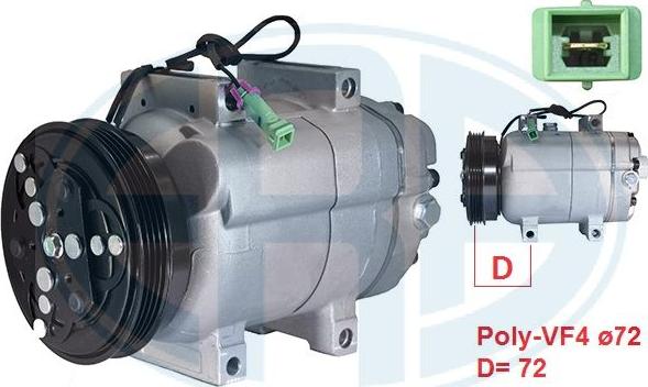 ERA 670087 - Компрессор кондиционера abcparts.ee