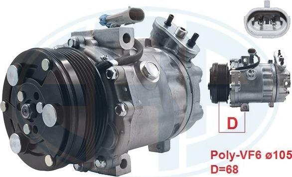 ERA 670032 - Компрессор кондиционера abcparts.ee