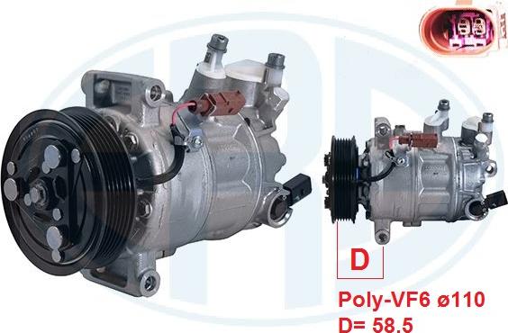 ERA 670180 - Компрессор кондиционера abcparts.ee