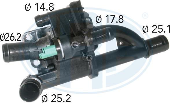 ERA 350402 - Термостат охлаждающей жидкости / корпус abcparts.ee