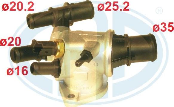 ERA 350020 - Термостат охлаждающей жидкости / корпус abcparts.ee
