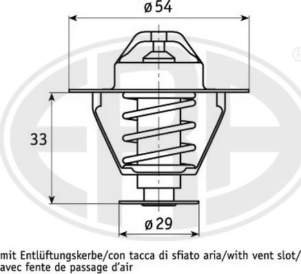 ERA 350309 - Термостат охлаждающей жидкости / корпус abcparts.ee