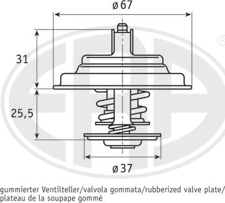 ERA 350327A - Термостат охлаждающей жидкости / корпус abcparts.ee