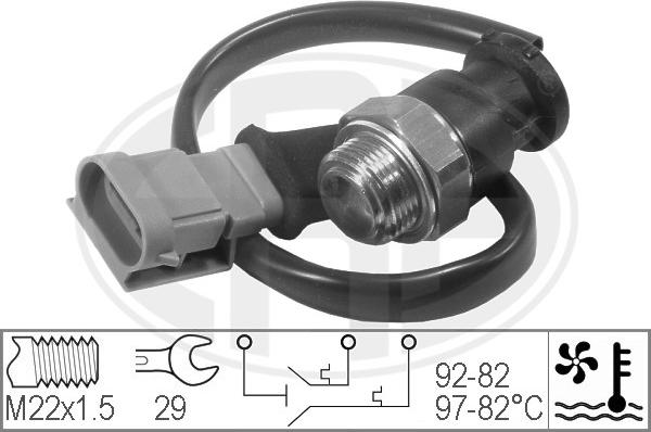 ERA 330224 - Термовыключатель, вентилятор радиатора / кондиционера abcparts.ee