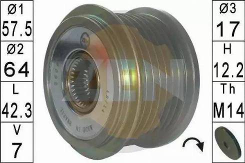 ERA 219 152 - Шкив генератора, муфта abcparts.ee
