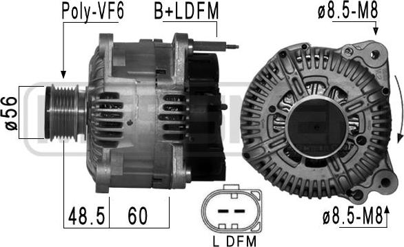 ERA 210898 - Генератор abcparts.ee