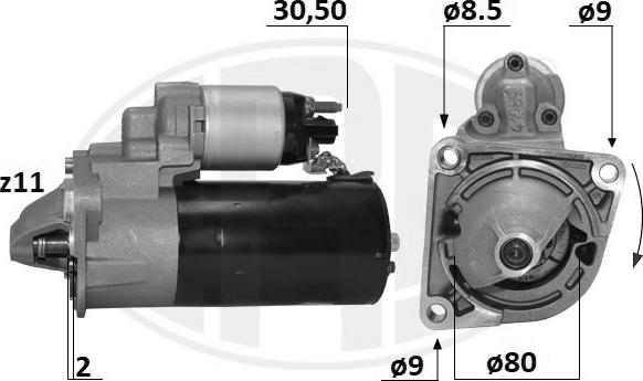 ERA 221054 - Стартер abcparts.ee